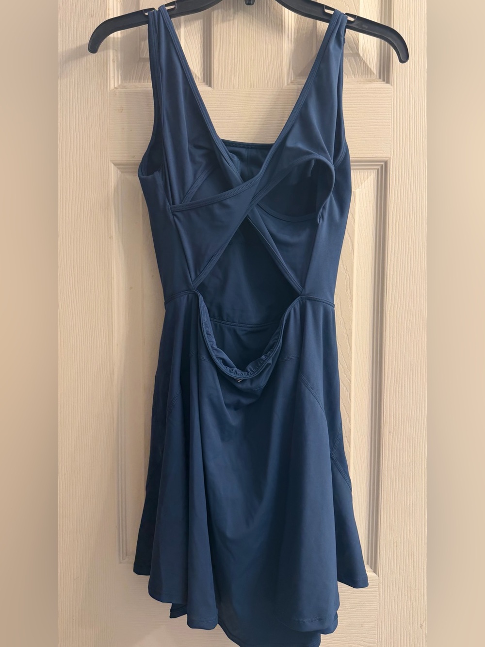 HALARA Navy Cross Over Tennis Dress. Easy Peasy -Size Med - Picture 2 of 3